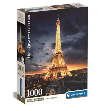 Eiffel torony HQC 1000db-os puzzle poszterrel - Clementoni