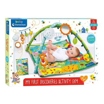 Fedezd fel! Állatos játszószőnyeg kiegészítőkkel 61x82cm - Clementoni baby