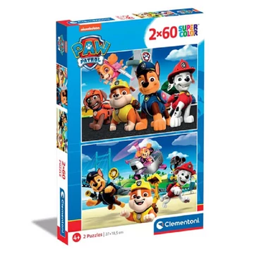 Mancs őrjárat Supercolor 2 az 1-ben 2x60db-os puzzle - Clementoni