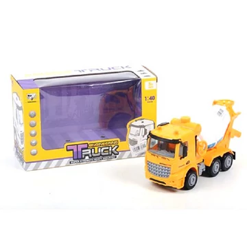 Betonkeverős teherautó sárga színben 17cm