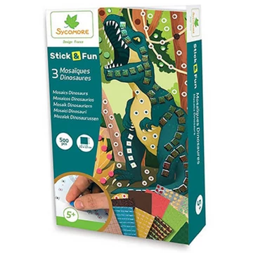 Stick'N Fun mozaikkép készítő készlet - Dinoszauruszok