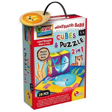 Montessori baby fa mesekocka - Állatok