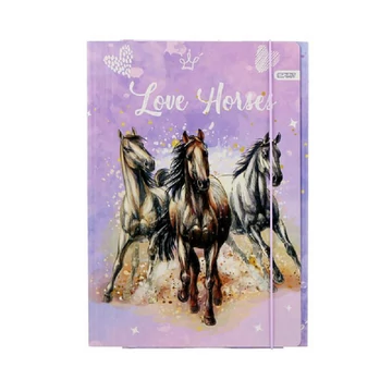 Love Horse gumis mappa A/4-es méretben