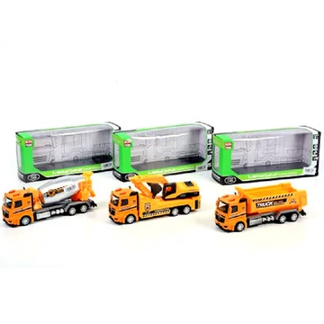 Építőipari hátrahúzós teherautók háromféle változatban