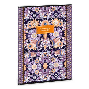 Ars Una: Catalina Estrada Flower Lili extra kapcsos négyzethálós kockás füzet 40 lapos A/4