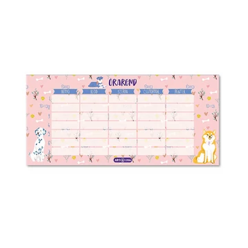 Ars Una: Doggy Friends egylapos, kétoldalas órarend