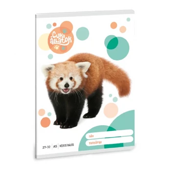 Ars Una: Cuki Állatok - Vörös panda kockás füzet A/5 27-32