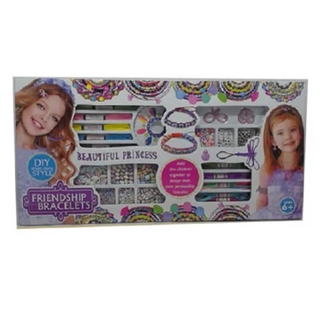 Ékszerkészítő kreatív szett gyöngyökkel és fonállal