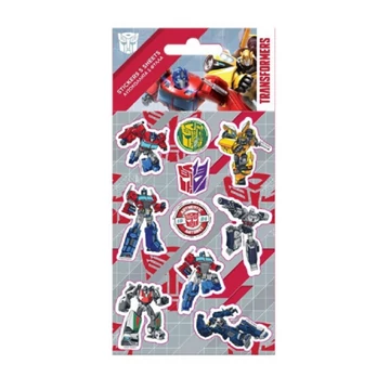 Transformers robotok 3D pufi matrica szett 10x22cm-es íven