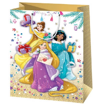 Disney hercegnők karácsonyi gigant méretű ajándéktáska 40x56x20cm