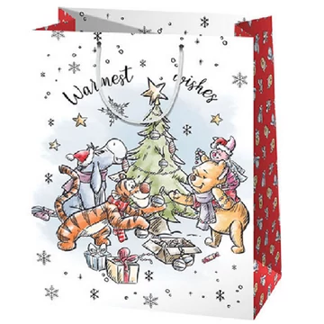 Micimackó karácsonyi gigant méretű ajándéktáska 40x56x20cm