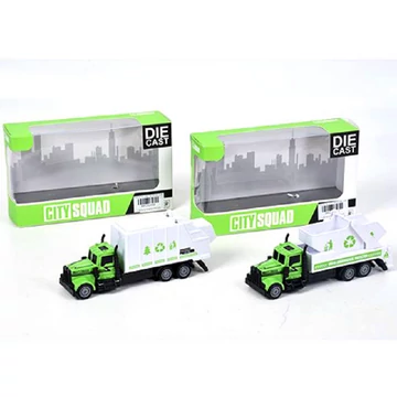 Hátrahúzós fém szemeteskocsi kétféle változatban