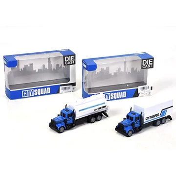 Hátrahúzós fém szállítóautó kétféle változatban