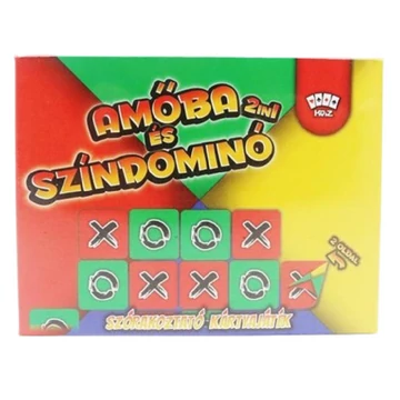 Amőba+színdominó kártyajáték MK4253