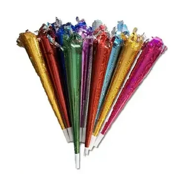 Újévi színes trombita 15cm