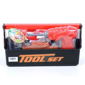 Szerszámos láda játékszett játék fúrógéppel