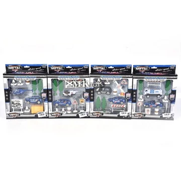 Rendőr játékszett járművekkel és kiegészítőkkel többféle változatban