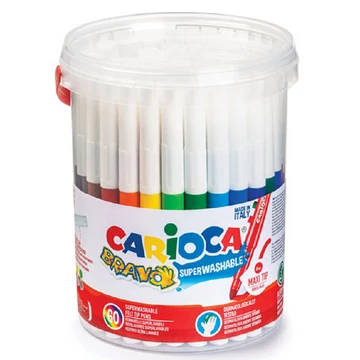 Bravo lemosható filctoll szett 60db-os - Carioca