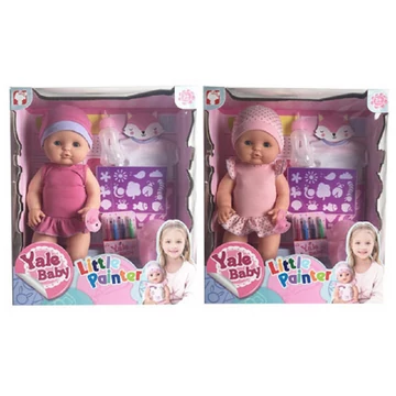 Pisilő baba színezhető felsővel és kiegészítőkkel kétféle változatban