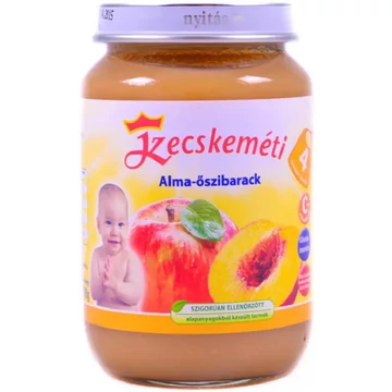 Kecskeméti alma-őszibarack bébiétel 4 hónapos kortól 190g
