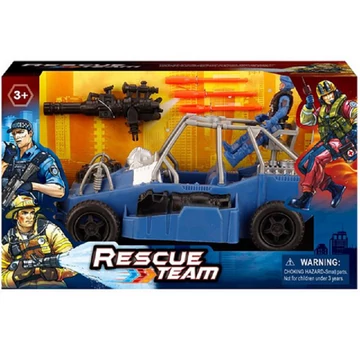 Rescue Team rendőrségi Buggy járgány figurával