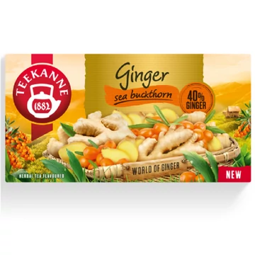 Teekanne ginger sea buckthorn gyümölcstea 20x1,75g