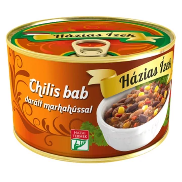 Házias Ízek chilis bab darált marhahússal 400 g