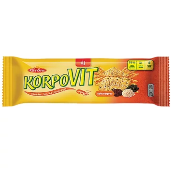 Győri Korpovit ropogós sokmagvas keksz teljes kiőrlésű gabonával 174 g