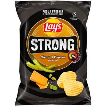 Lay's Strong sajt és cayenne ízű burgonyachips 55g