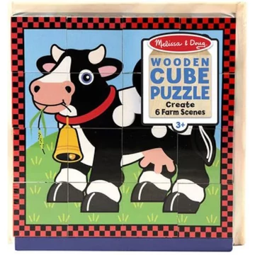 Háziállatok fa kockakirakó - Melissa & Doug