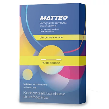 Matteo karbonizált bambusz tisztítópálca citromos 10db 998248