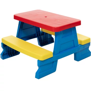 Kék színű piknik asztal 70x79x47cm