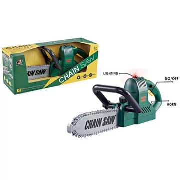 Elektronikus láncfűrész fénnyel és hanggal