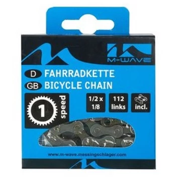 Hagyományos kerékpár lánc 1/2x1/8 112L 1SP