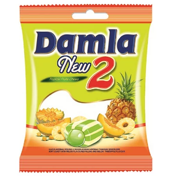 Damla sárgadinnye&ananász ízű cukor 90g