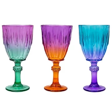 Herevin talpas üvegpohár ombre 200ml 3db 131602-005