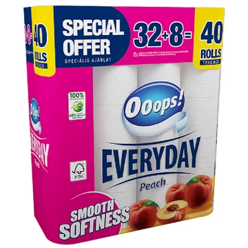 OOOPS! Everyday toalettpapír barack illatban 40tekercs 3rétegű