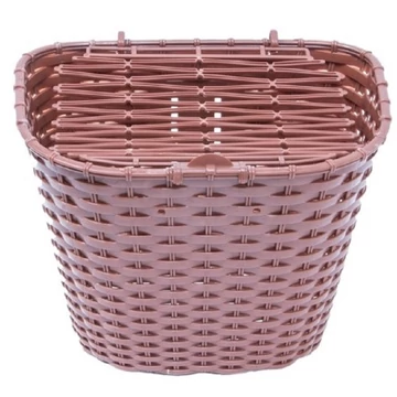 Kerékpárkosár előre fedeles barna színben 36x29x25cm 41800019BR