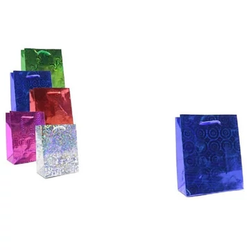 Csillogós ajándéktasak többféle színben 6,5x11,5x14,5cm LU-59