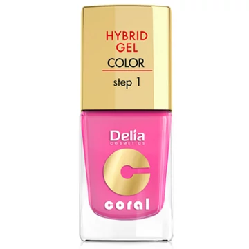 Delia hybrid gel hot pink színű körömlakk 11ml 22