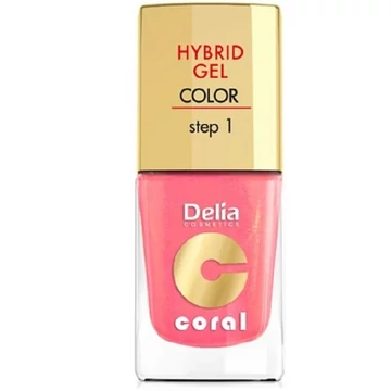 Delia hybrid gel pink csillámos színű körömlakk 11ml 16