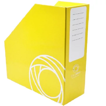 Merevfalú irattartó papucs citromsárga színben 9cm