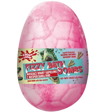 Chlapu chlap dínótojás fürdőbomba ajándékkal málna illatban 140g