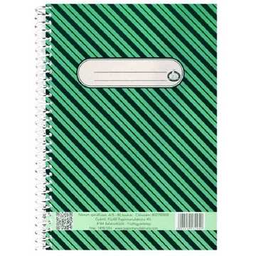 Sima spirálfüzet A/5 80lap