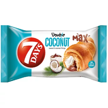 7DAYS double kókusz-kakaó croissant 80g