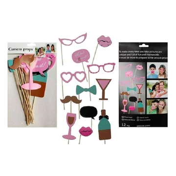 Party kiegészítők 12db-os kiszerelésben 