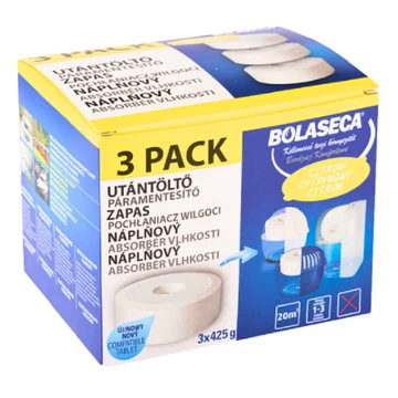 Bolaseca Páramentesítő utántöltő tabletta 3x425g Citrom
