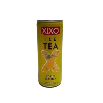 XIXO Ice Tea körtés jegestea gyümölcslével és természetes teakivonattal 250 ml - csak egyedi szállítással vagy személyes átvétellel