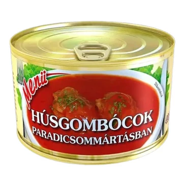 Menü készétel 400g húsgombóc paradicsommártásban