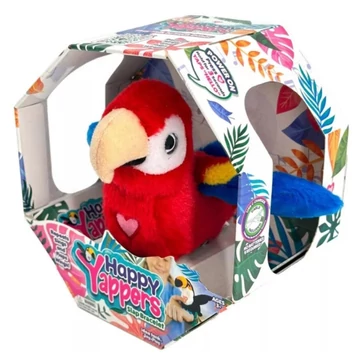 Happy Yappers interaktív plüss piros Papagáj